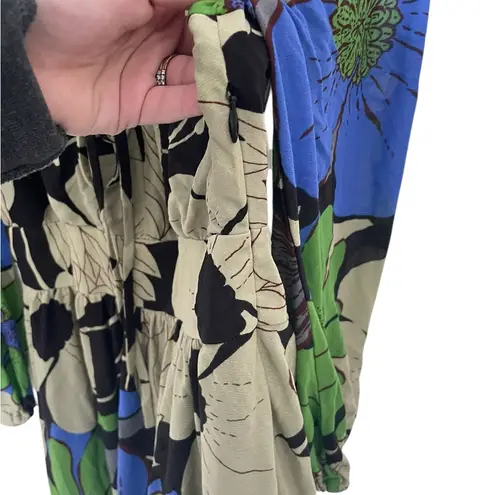 Tibi Silk Floral Long Sleeve Dress 4