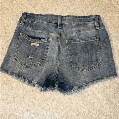 Just USA Blue Distressed Jean Shorts