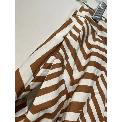 Country Road  brown stripe long Modesty Maxi skirt Size S