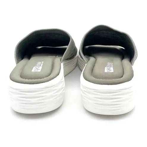 Ryka Nanette Stretch Knit Slide Demi-Wedge Slip-On Sandals Sage Green Size 9.5