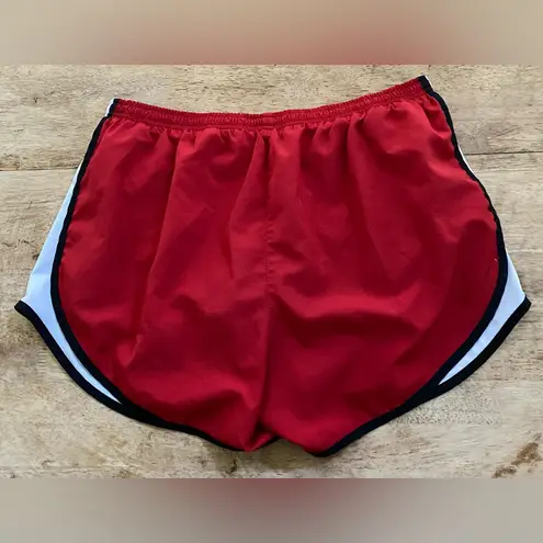 Nike ‎ Tempo Dri Fit Women’s Sz L Red/Black/White Athletic Shorts - Image 4