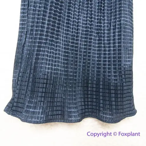 Monique Lhuillier Belted Sleeveless Knit Jumpsuit navy blue, size 8