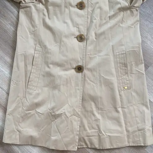 Ellen Tracy Short Trench Coat Size Large NWT