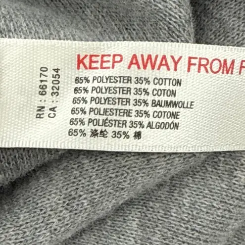 Anthropologie Saturday Sunday Multicolor Knit Slub Oversized Tee Crop Top XS Gray