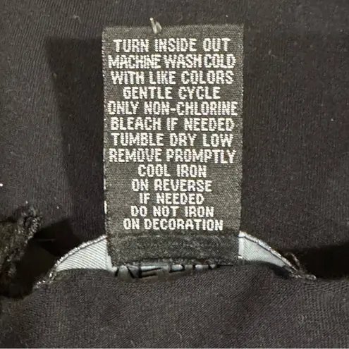 Verve Ami Black Crochet Knit Blouse | L | Scallop Boho Parisian Cottagecore