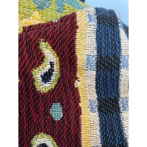 Vintage S.A. Rose Western Jacket Tapestry Floral Paisley Maximalist Artsy Rodeo Blue