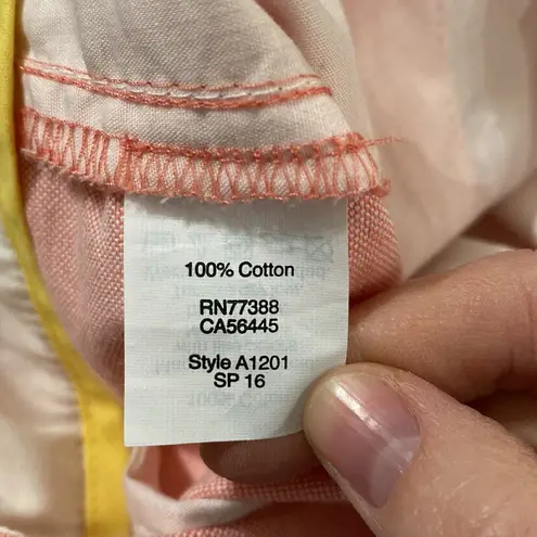 J Crew Factory city fit low rise skimmer pant in Oxford cotton size 8 White