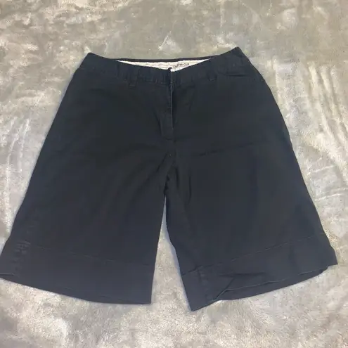 Charter Club Size 8 Golf Collection Solid Black Walking Shorts Bermuda GUC