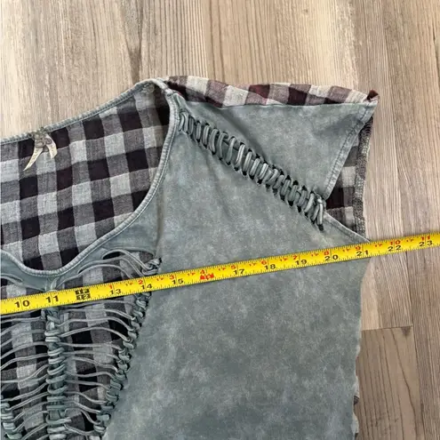 BKE Blue Asymmetrical Cut Out T-Shirt