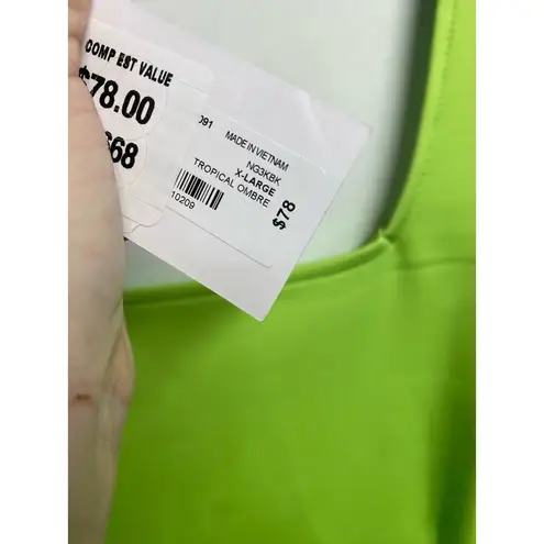 Bold Elements tropical sleeveless midi bomd A-line XL(b54 )