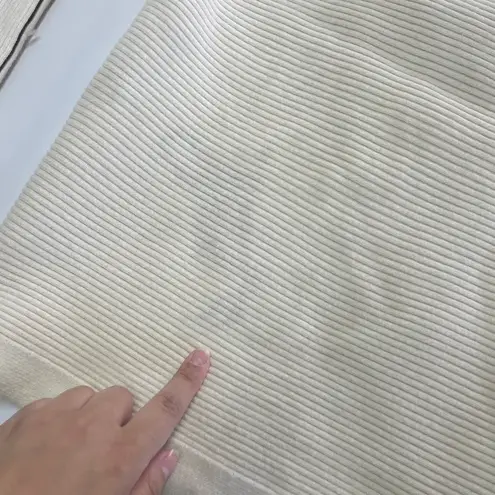 Love, Whit by Whitney Port Sweater Womens X Small Cream Crisscross Ribbed Knit Size XS