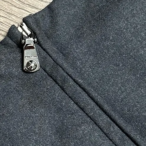 Miu Miu Gray Wool Classic Short Sleeve Dress Size 38