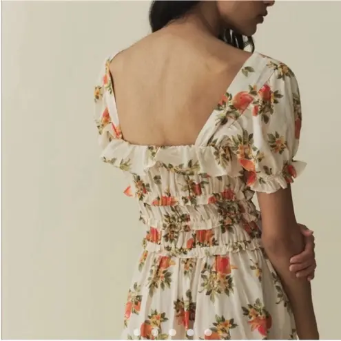 Doen Clarinet floral dress NEW Orange Size M