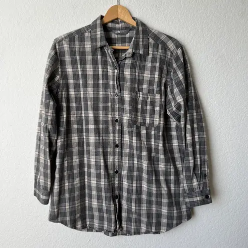 The North Face  Gray Plaid Flannel Shirt