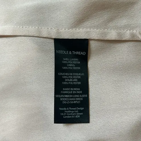 Needle & Thread Bhldn Tempest Beaded Sequin Bow Bodice Gown NWT Size 2