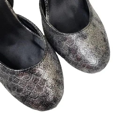 Michael Antonio Womens Ankle Strap Metallic Heels Size 6