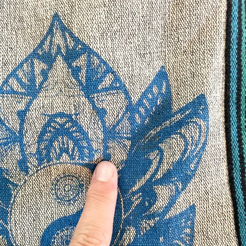 Royal Collection Hippie Hobo Bag Lotus Flower Crossbody Shoulder Bag Bohemian Blue