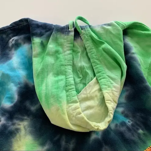 By Samii Ryan | BSR Logo Multicolor Tie Dye Hoodie Sweatshirt Small Blue