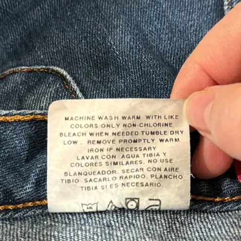 ZENA Vintage Y2K Capri Wide leg patch pocket jeans size 12