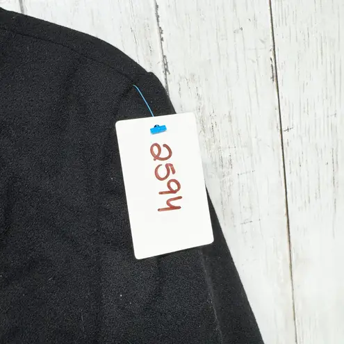 Vintage J.G. Hook Dress Women Size 12 Black Wool Crewneck Long Sleeve Midi Zip