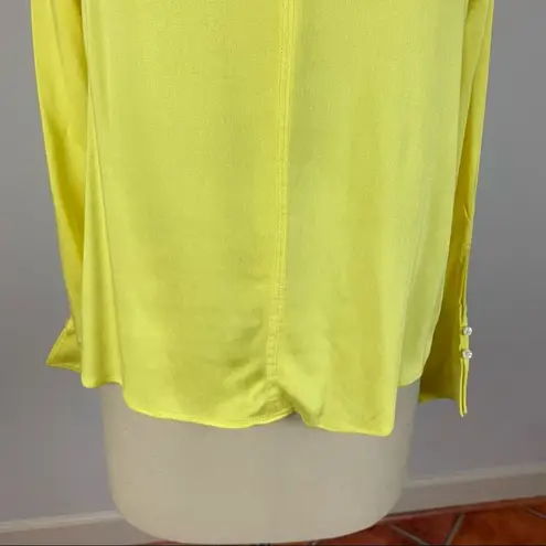 Something Navy  Yellow Long Sleeve Blouse