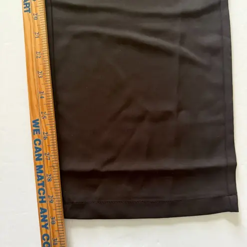 Halara High Waisted Straight Leg Work Pants Shirred Waist Zip Button Pockets ST