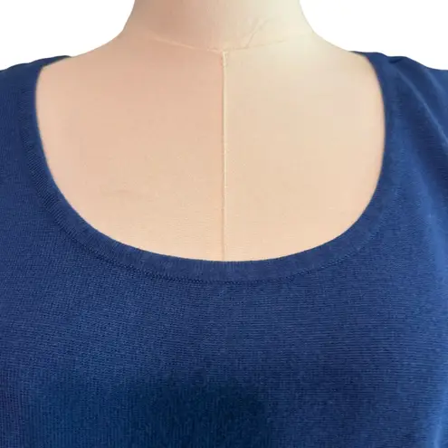 Choices Petite Large Knit Sleeveless Tunic Soft Blue Nautical Outdoor Summer Size undefined