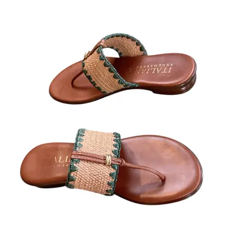 Italian Shoemakers Italian Shoemakers Women's Size 6 Thong Woven Sandals Multicolor Comfort Slip
