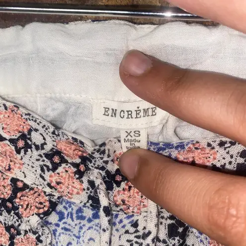 En Creme Rayon Printed Faux