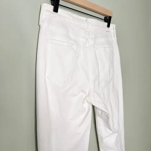 MOTHER Denim MOTHER The Lace Up Dazzler Ankle Chew Jeans Almost Innocent White Size 29