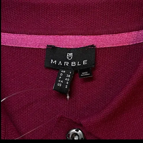 NWT! Marble Fashions Berry Knit Button