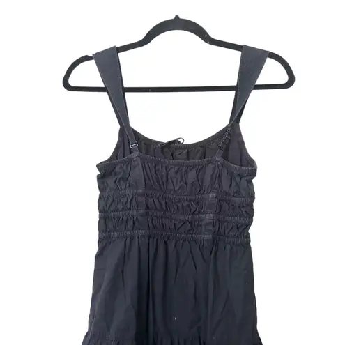 Aritzia  Sunday Best Martine Poplin Tiered Midi Dress Black Small