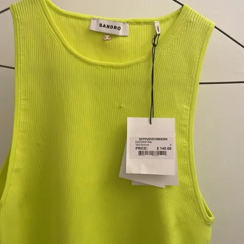 Sandro Cropped Stretch-knit crop top size 36