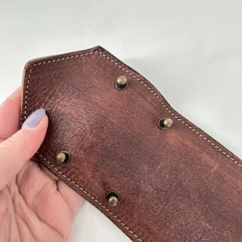 NWT Motif 56 Women's Wide Genuine Leather Belt Chocolate Size Large Brown