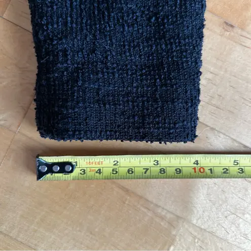 Stoosh Premium Knubby Knit, Zippered Moto Jacket, Blazer, Black, Size S