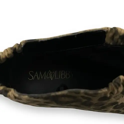 Sam & Libby Women's Selena Animal Print Ankle Boots Size 6 | EUC
