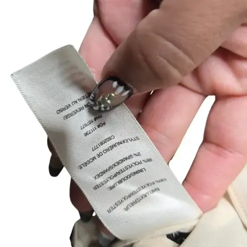 Alice + Olivia  Embroidered Black & White Short Sleeve Top