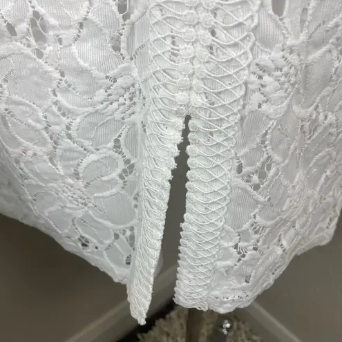 Thalia Sodi White Lace Pencil Skirt M | NWT | Bridal, Party, Elegant, Classy, Chic.