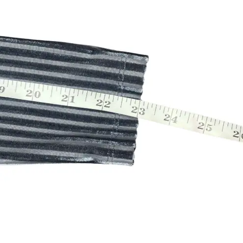 Sophie Rue Stone Blue Velvet Ribbed Square Neck Long Sleeve Thong Bodysuit Med