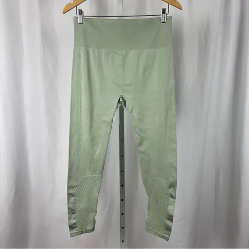 JoyLab XL Extra Large Olive Green Mesh High Waist Leggings Yoga Running Gym