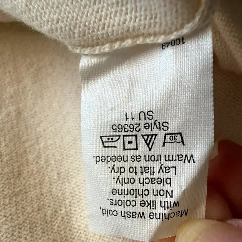 J.Crew  short sleeve cream colored soft stretchy open cardigan sweater size S