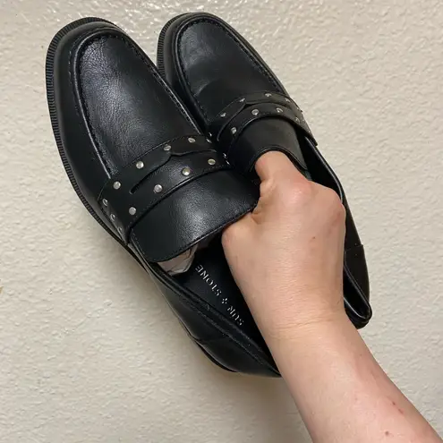 Sun + Stone Taelenn Loafer Flats SZ 10 Black