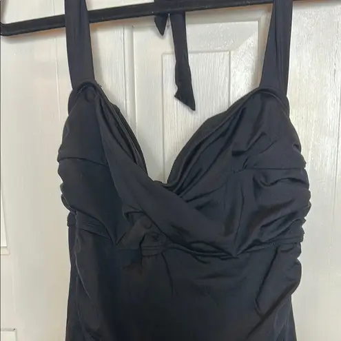 Dana Buchman Women’s swimsuit Size 12 Vamp Swim Dress Black