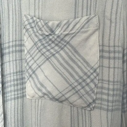 Rails Super Soft Plaid Chest Pocket Long Sleeve Button Down Top