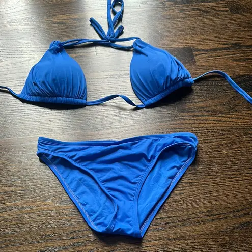 La Blanca Island Goddess Halter
Triangle Top - Sapphire