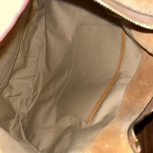 Jimmy Choo NWOT  Tan Suede Hobo Bag with Tassle