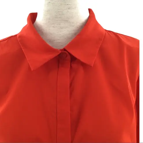 Worthington  Fiery Red Fitted Button Up Shirt