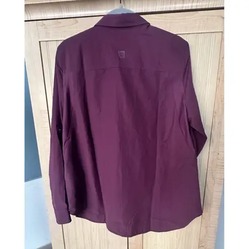 5.11 Tactical Femme Fatale Long Sleeve Conceal Carry SZ LRG Roll Tab Wine Red