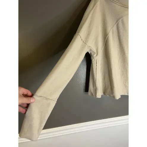 Blue B Collection Sweater Womens Medium Khaki Cowl Neck Pullover Style 22066T