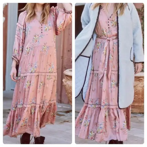 The Great The Sachet Dress Cherry Blossom Floral